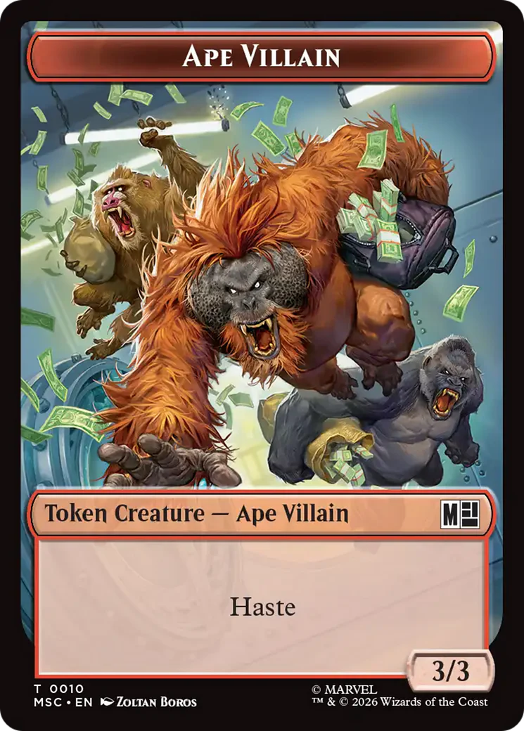 Copy (001) // Ape Villain (010) Double-Sided Token [Marvel Super Heroes Commander Tokens] - Image 2