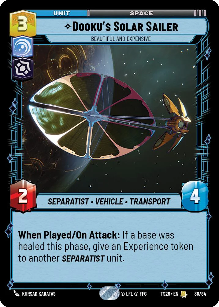 Dooku's Solar Sailer - Beautiful and Expensive (38/84) (38/84) [Twin Suns]