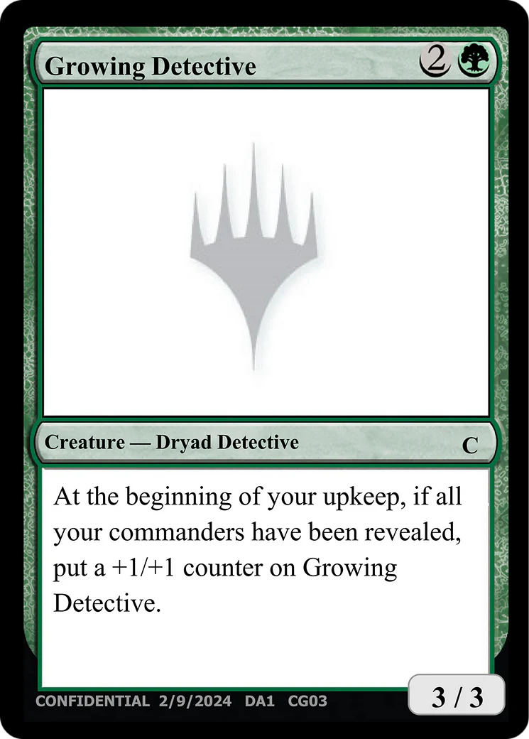 Growing Detective [Unknown Event]