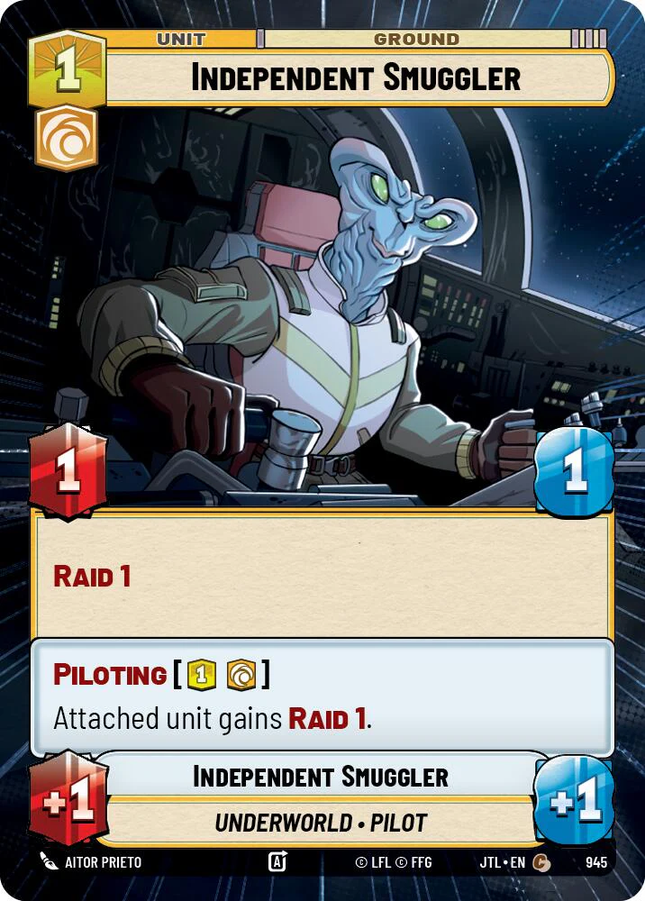 Independent Smuggler (945) (Hyperspace Foil) (945) [Jump to Lightspeed]