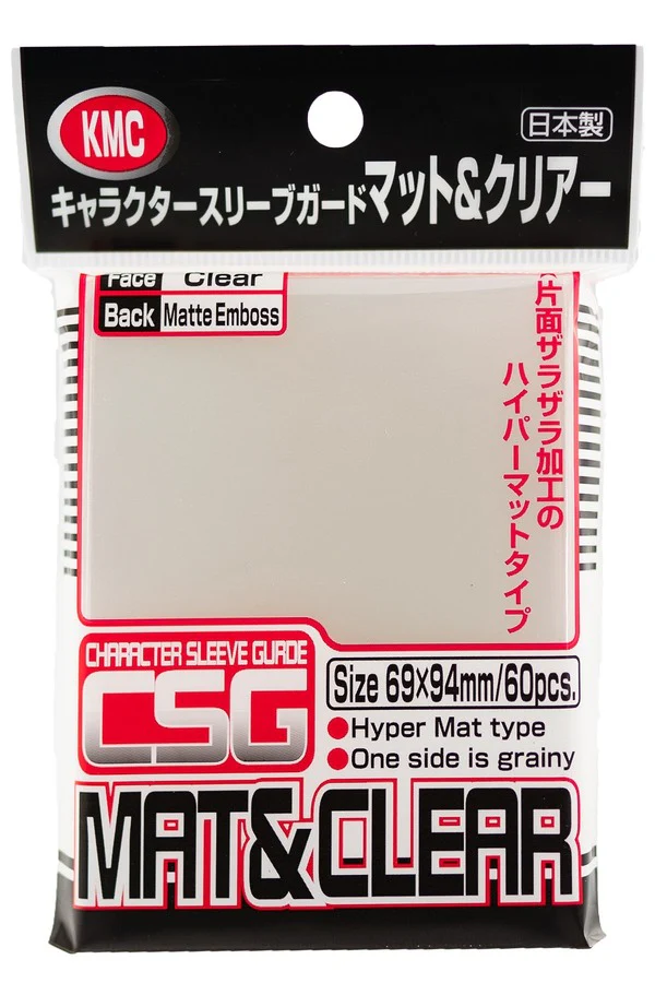 KMC Character Guard Sleeves - Clear Matte (60)