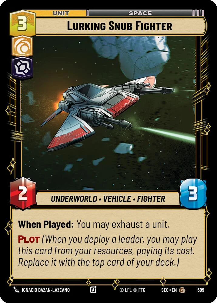 Lurking Snub Fighter (699) (Foil) (699) [Secrets of Power]