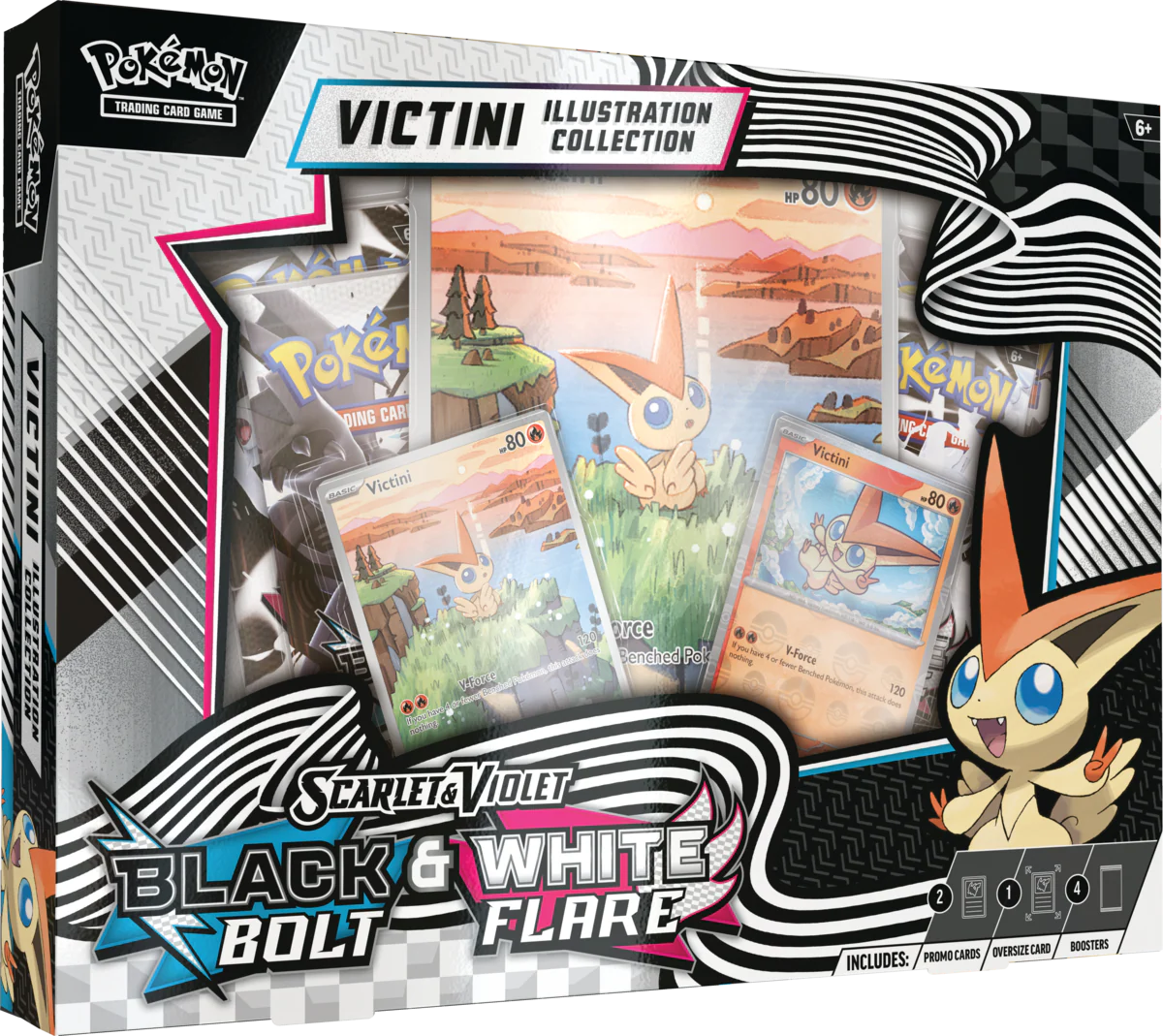 Pokémon TCG: Scarlet & Violet - Black Bolt & White Flare | Victini Illustration Collection
