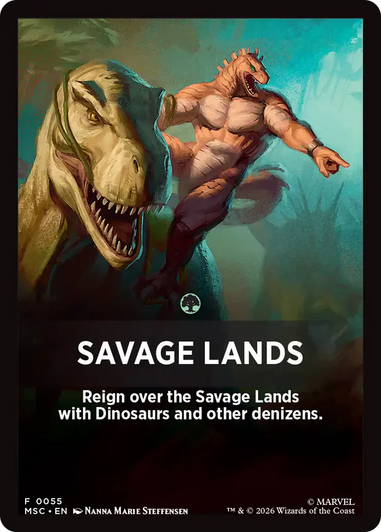 Savage Lands Theme Card [Marvel Super Heroes Commander]