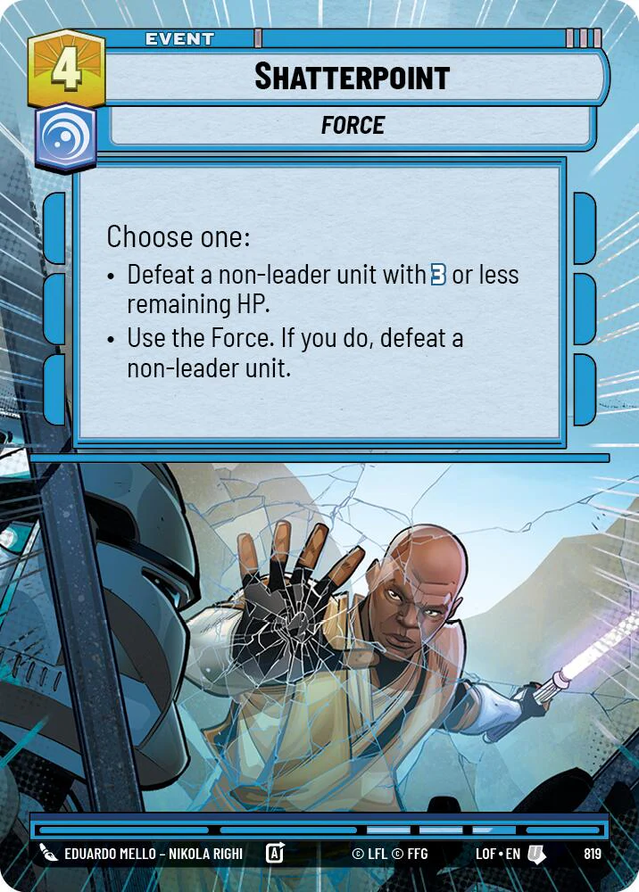 Shatterpoint (819) (Hyperspace Foil) (819) [Legends of the Force]