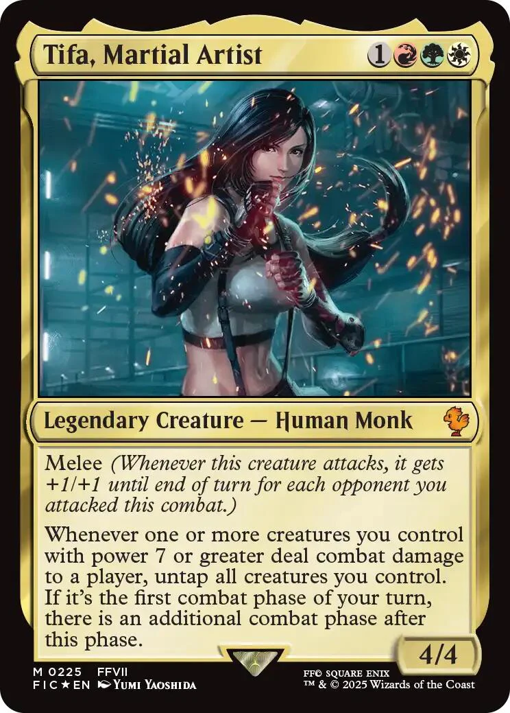 Tifa, Martial Artist (Surge Foil) [FINAL FANTASY Commander]