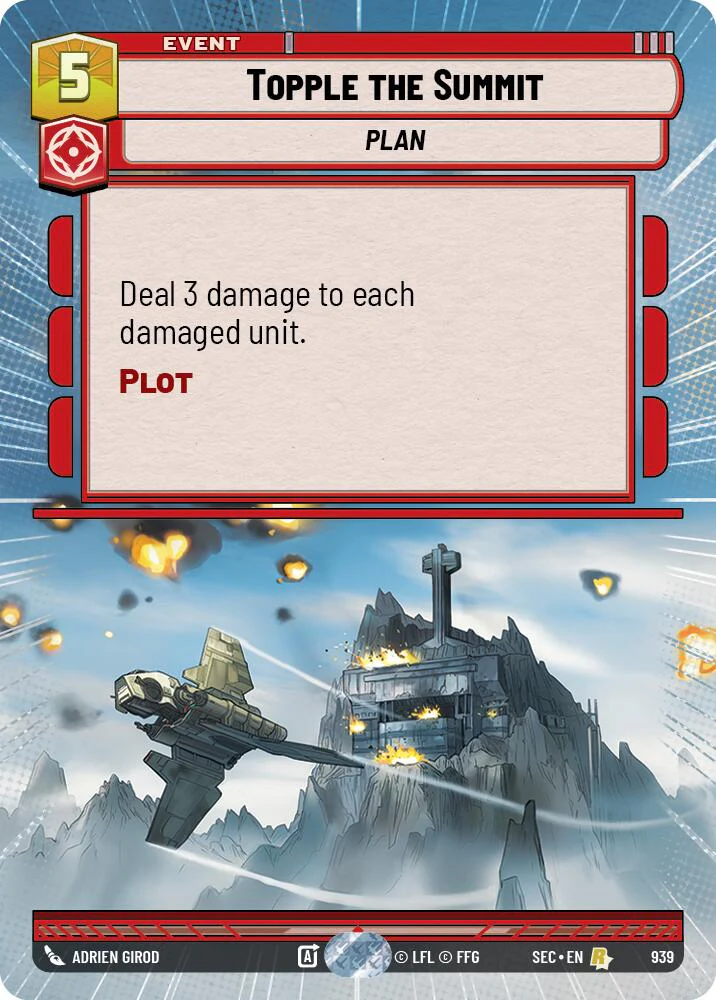 Topple the Summit (939) (Hyperspace Foil) (939) [Secrets of Power]