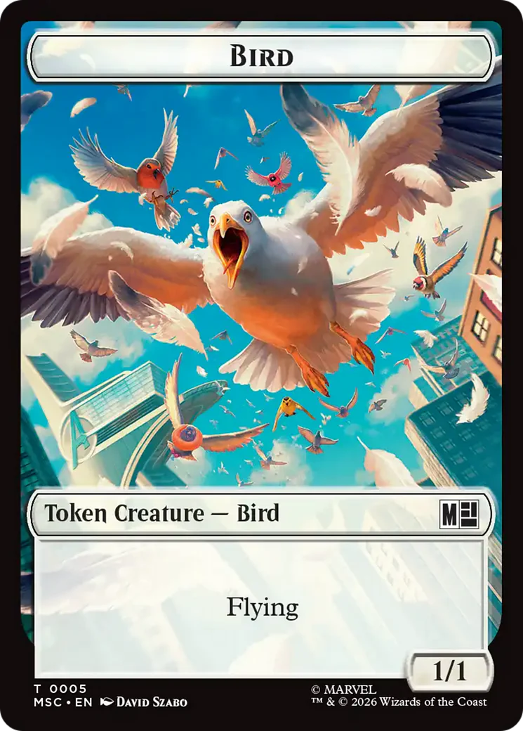 Treasure (022) // Bird (005) Double-Sided Token [Marvel Super Heroes Commander Tokens] - Image 2