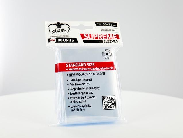 Ultimate Guard - SUPREME SLEEVES - Standard size - transparent
