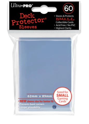 Ultra Pro 60ct Yugioh Sized Sleeves - Clear
