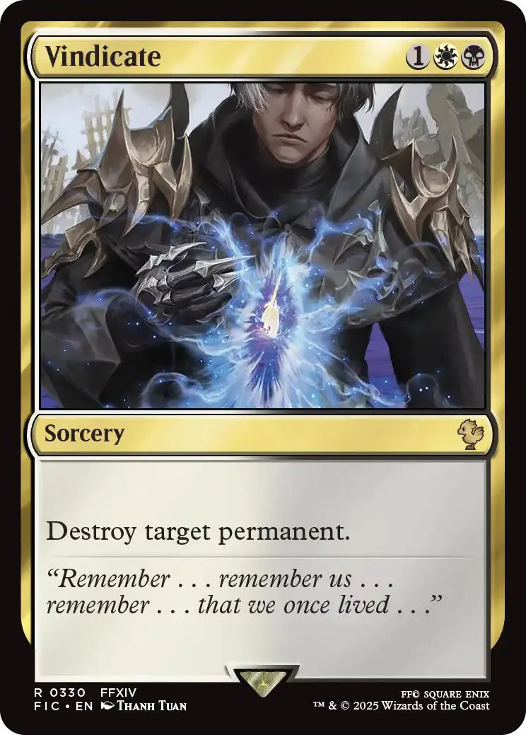 Vindicate (Surge Foil) [FINAL FANTASY Commander]