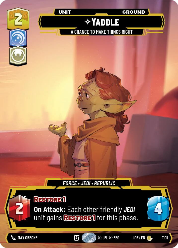Yaddle - A Chance To Make Things Right (1101) (Prestige Foil) (1101) [Legends of the Force]